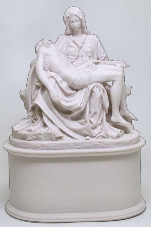 SR-75039-PE Pieta in Pewter Style 6.25